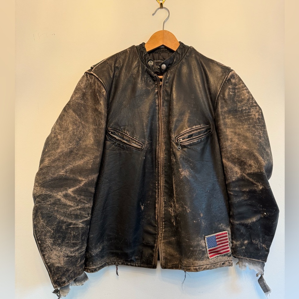 Vintage Schotts real Leather Motorcycle Jacket
